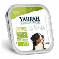Alimentation pour chien - Bouchées de poulet et légumes à la chicorée sans céréales pour chien BIO - Yarrah - Herboristerie Bardou™
