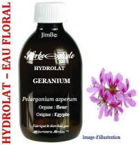 Hydrolat - Géranium (pelargonium asperum) - Herbo-aroma - Herboristerie Bardou™ 