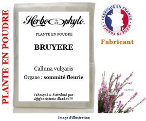 Plante en poudre - Bruyère (calluna vulgaris) poudre - Herbo-phyto® - Herboristerie Bardou™
