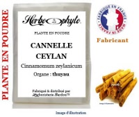 Plante en poudre - Cannelle ceylan (cinnamomum zeylanicum) poudre - Herboristerie Bardou™