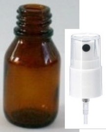 Conditionnement - Flacon verre rond Ø18 DIN jaune 15 ml - vapo-spray bouche - Pack de 10 - Herbo-phyto® - Herboristerie Bardou™