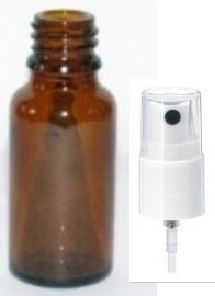 Conditionnement - Flacon verre rond Ø18 DIN jaune 20 ml - vapo-spray - Pack de 10 - Herbo-phyto® - Herboristerie Bardou™