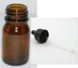 Conditionnement - Flacon verre rond Ø18 Ph jaune 10 ml - compte-gouttes capillaire - Pack de 10 - Herbo-phyto® - Herboristerie Bardou™