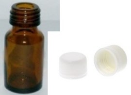 Conditionnement - Flacon verre rond Ø18 Ital jaune 5 ml - capsule simple blanche - Pack de 10 - Herbo-phyto® - Herboristerie Bardou™
