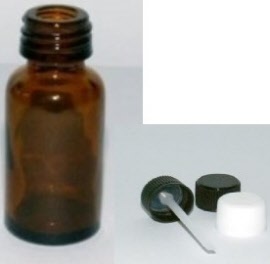 Conditionnement - Flacon verre rond Ø18 Ital jaune 15 ml - tige coricide - Pack de 10 - Herbo-phyto® - Herboristerie Bardou™