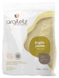 Argile jaune ultra ventilee - sachet 200 g - Argiletz - Herboristerie Bardou™ 