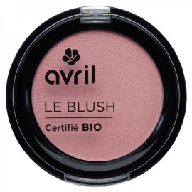 Maquillage - Blush rose nacrée BIO - boite 2,5 g - Avril - Herboristerie Bardou™ 