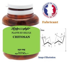 Plante en gélule - Chitosan (250 mg) - pot 90 gélules - Herbo-phyto - Herboristerie Bardou™ 