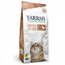 Alimentation pour chat - Croquettes au poulet et poisson pour chats BIO - sac 800 g - Yarrah - Herboristerie Bardou™