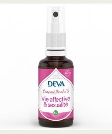 Elixir floral Deva® - Vie affective et sexualité BIO - flacon 30 ml spray - Herboristerie Bardou™