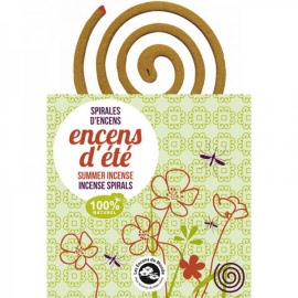 Encens - Encens dété spirales dencens - 10 spirales + 1 support - Aromandise - Herboristerie Bardou™