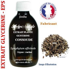 Extrait plante glycérine - EPS - Consoude grande (symphytum officinale) racine - flacon 500 ml - Herbo-phyto® - Herboristerie Bardou™