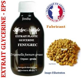Extrait plante glycérine - EPS - Fenugrec (trigonella foenum-graecum) graine - flacon 250 ml - Herbo-phyto® - Herboristerie Bardou™