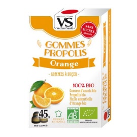 Gommes propolis orange BIO - boite 45 g - Vecteur santé - Herboristerie Bardou™ 