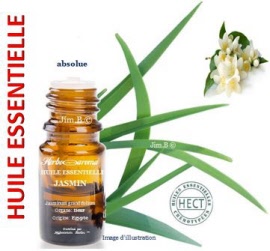 Huile essentielle - Jasmin (jasminum grandifolium) fleur (absolue) EC-BIO - flacon 5 ml - Herbo-aroma - Herboristerie Bardou™ 