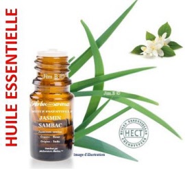 Huile essentielle - Jasmin arabe (jasminum sambac) fleur (absolue) - flacon 5 ml - Herbo-aroma - Herboristerie Bardou™ 