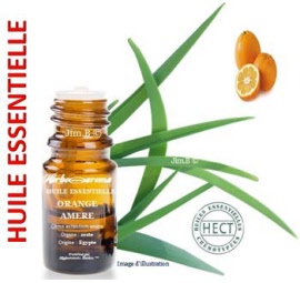 Huile essentielle - Orange amère (citrus aurantium amara) zeste (verte) BIO - flacon 5 ml - Herbo-aroma - Herboristerie Bardou™ 
