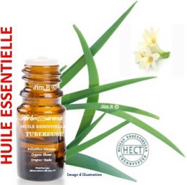 Huile essentielle - Tubéreuse (pollanthes tuberosa) fleur (absolue 80%) - flacon 100 ml - Herbo-aroma - Herboristerie Bardou™ 