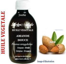 Huile végétale - Amande douce (prunus amygdalus) BIO - flacon 50 ml - Herbo-aroma - Herboristerie Bardou™ 