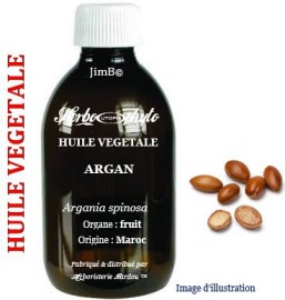 Huile végétale - Argan (argania spinosa) BIO- flacon 100 ml - Herbo-aroma - Herboristerie Bardou™ 