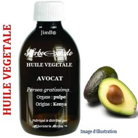 Huile végétale - Avocat (persea gratissima) BIO - flacon 500 ml - Herbo-aroma - Herboristerie Bardou™ 