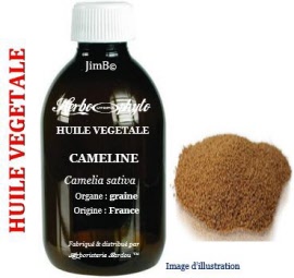 Huile végétale - Cameline (camelina sativa) graine BIO - flacon 1 litre - Herbo-aroma - Herboristerie Bardou™ 
