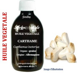 Huile végétale - Carthame (carthamus inctorius) graine BIO - flacon 100 ml - Herbo-aroma - Herboristerie Bardou™ 