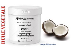 Huile végétale - Coco (cocos nucifera) pulpe BIO - flacon 500 ml - Herbo-aroma - Herboristerie Bardou™ 