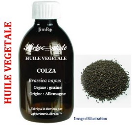 Huile végétale - Colza (brassica napus) graine BIO - flacon 100 ml - Herbo-aroma - Herboristerie Bardou™ 