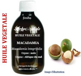 Huile végétale - Macadamia (macadamia integrifolia) noix EC-BIO - flacon 50 ml - Herbo-aroma - Herboristerie Bardou™ 