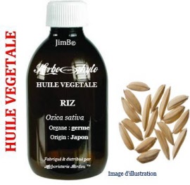 Huile végétale - Riz (ozica sativa) germe - flacon 50 ml - Herbo-aroma - Herboristerie Bardou™ 