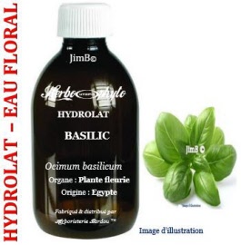 Hydrolat - Basilic doux (ocimum basilicum c.t linalol) plante fleurie BIO - flacon 500 ml - Herbo-aroma - Herboristerie Bardou™ 