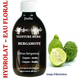 Hydrolat - Bergamote (citrus bergamia) zeste BIO - flacon 500 ml - Herbo-aroma - Herboristerie Bardou™ 