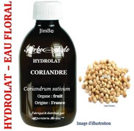Hydrolat - Coriandre (coriandrum sativum) graine BIO - flacon 500 ml - Herbo-aroma - Herboristerie Bardou™ 