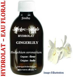 Hydrolat - Gingerlily (hedychium coronarium koenig) fleur SAUV - flacon 125 ml - Herbo-aroma - Herboristerie Bardou™ 