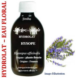 Hydrolat - Hysope (hyssopus officinalis) plante fleurie BIO - flacon 250 ml - Herbo-aroma - Herboristerie Bardou™ 