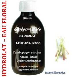 Hydrolat - Lemongrass (cymbopogon citratus) feuille ECB - flacon 250 ml - Herbo-aroma - Herboristerie Bardou™ 