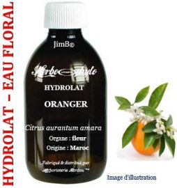 Hydrolat - Oranger (citrus aurantium amara) fleur BIO - flacon 1 litre - Herbo-aroma - Herboristerie Bardou™ 