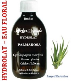 Hydrolat - Palmarosa (cymbopogon martinii) plante SAUV - flacon 1 litre - Herbo-aroma - Herboristerie Bardou™ 