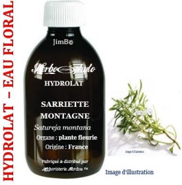Hydrolat - Sarriette des montagnes (satureja montana) plante fleurie BIO - flacon 1 litre - Herbo-aroma - Herboristerie Bardou™ 