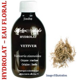 Hydrolat - Vetiver (vetiveria zizanoides) racine SAUV - flacon 250 ml - Herbo-aroma - Herboristerie Bardou™ 
