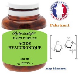 Plante en gélule - Acide hyaluronique (100 mg) - pot 60 gélules - Herbo-aroma - Herboristerie Bardou™ 