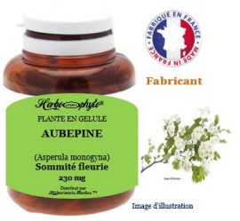 Plante en gélule - Aubepine (crataegus laevigata monogyna) sommite fleurie (230 mg) - pot 120 gélules - Herbo-phyto - Herboristerie Bardou™ 