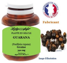 Plante en gélule - Guarana (paullinia cupana) graine (390 mg) - pot 120 gélules - Herbo-phyto® - Herboristerie Bardou™