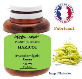 Plante en gélule - Haricot (phaseolus vulgaris) cosse (235 mg) - pot 60 gélules - Herbo-phyto® - Herboristerie Bardou™