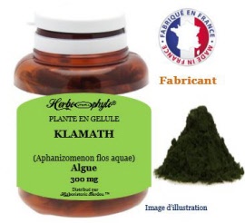 Plante en gélule - Klamath (aphanizomenon flos aquae) (250 mg) - pot 60 gélules - Herbo-phyto® - Herboristerie Bardou™