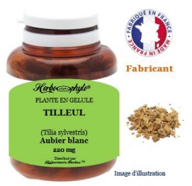 Plante en gélule - Tilleul (tilia sylvestris) aubier blanc (220 mg) - pot 60 gélules - Herbo-phyto® - Herboristerie Bardou™