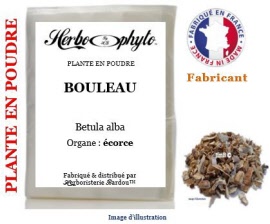 Plante en poudre - Bouleau (betula alba) écorce poudre - sachet 100 g - Herbo-phyto® - Herboristerie Bardou™