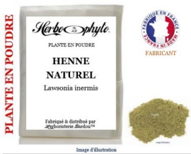 Coloration capillaire - Henné naturel (lawsonia inermis) feuille poudre - sachet 250 g - Herbo-phyto® - Herboristerie Bardou™