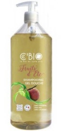 Shampoing douche fruit dete BIO - flacon 1 litre - Ce’bio - Herboristerie Bardou™ 